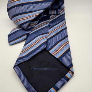Ermenegildo Zegna Multicolor Striped‎ silk Tie